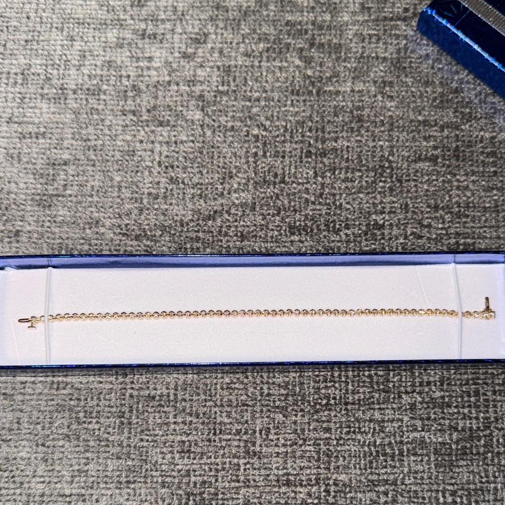 14k yellow gold butter cup tennis bracelet